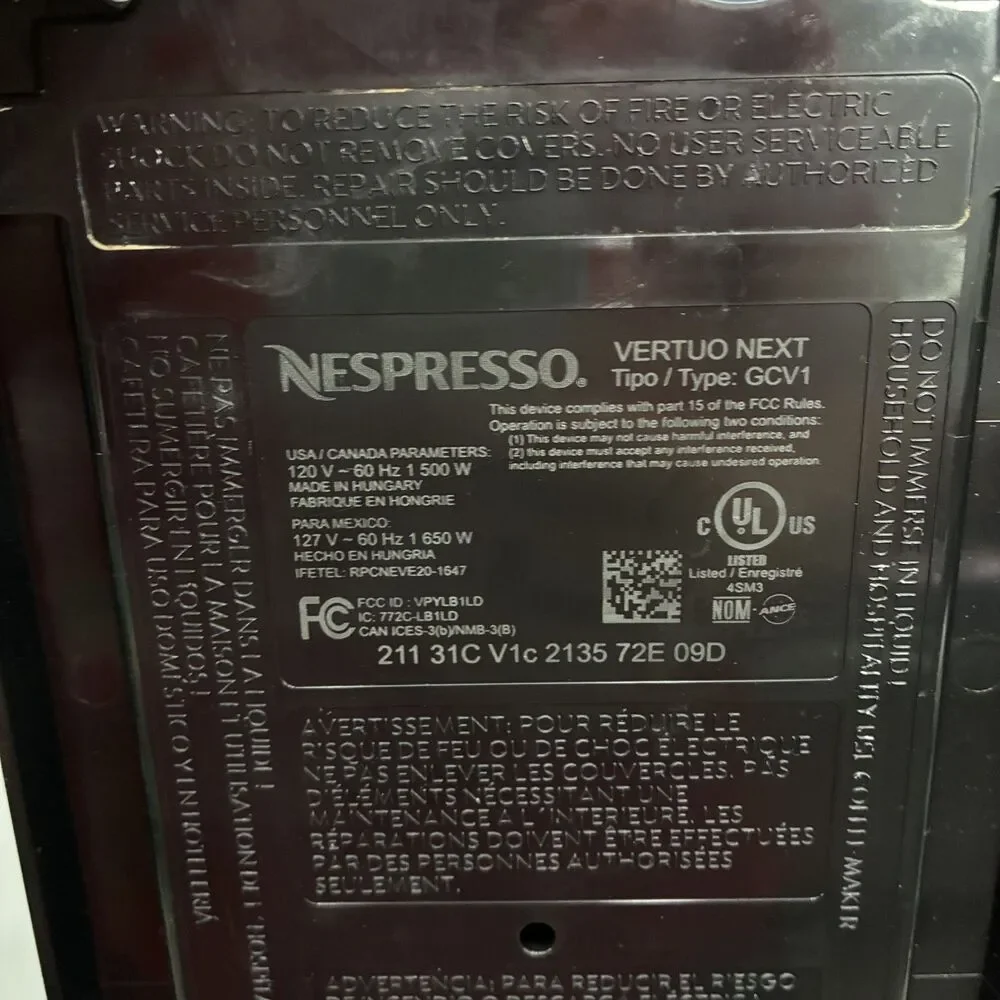 Nespresso Vertuo Next GCV1 Matte Black Machine w/ 17 Assorted Pods & Descaling